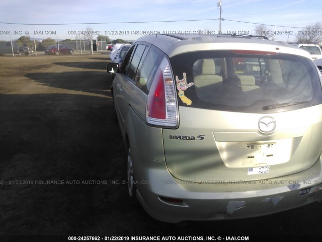 JM1CR29L380316239 - 2008 MAZDA 5 GREEN photo 3