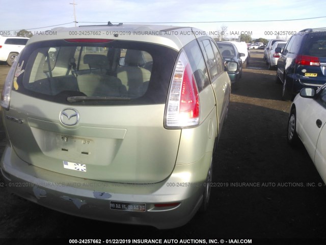 JM1CR29L380316239 - 2008 MAZDA 5 GREEN photo 4