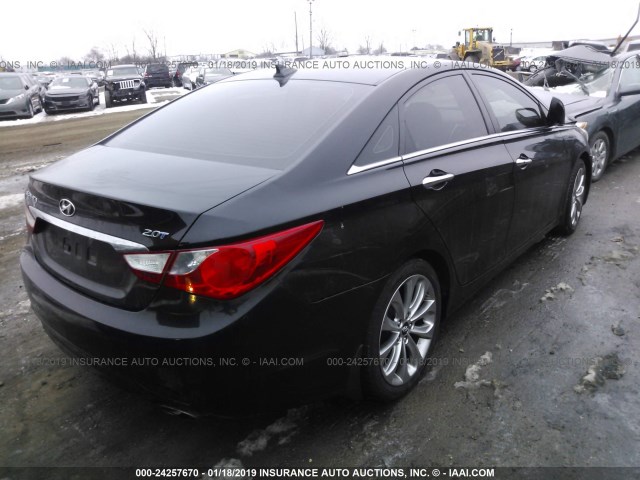 5NPEC4AB9CH408041 - 2012 HYUNDAI SONATA SE/LIMITED BLACK photo 4