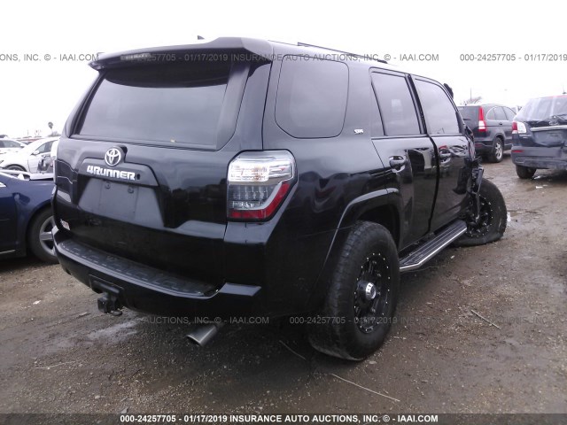 JTEZU5JR8E5077906 - 2014 TOYOTA 4RUNNER SR5/LIMITED BLACK photo 4