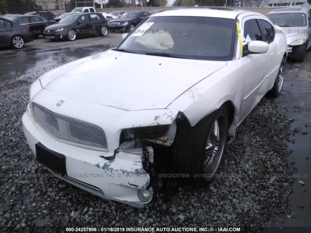 2B3KA53H07H661927 - 2007 DODGE CHARGER R/T WHITE photo 2