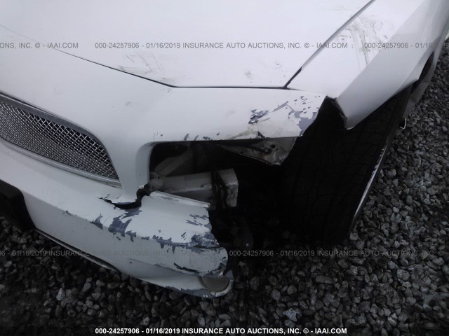 2B3KA53H07H661927 - 2007 DODGE CHARGER R/T WHITE photo 6