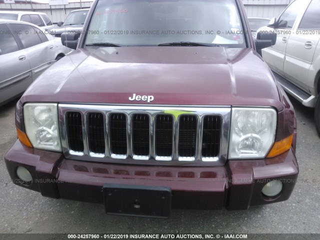 1J8HH58298C141960 - 2008 JEEP COMMANDER LIMITED MAROON photo 10