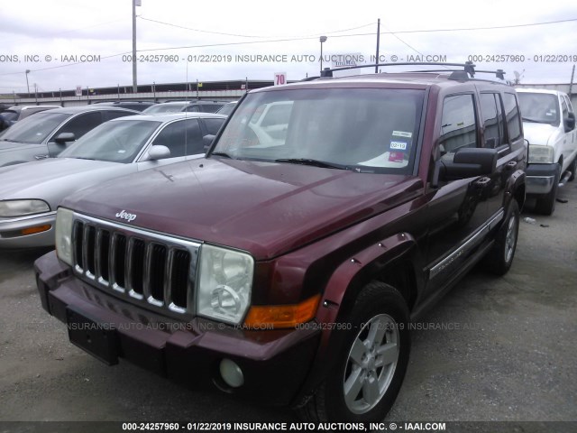 1J8HH58298C141960 - 2008 JEEP COMMANDER LIMITED MAROON photo 2