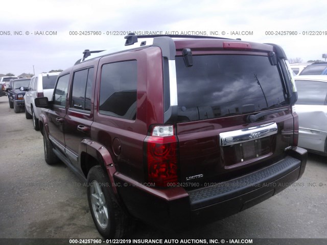 1J8HH58298C141960 - 2008 JEEP COMMANDER LIMITED MAROON photo 3