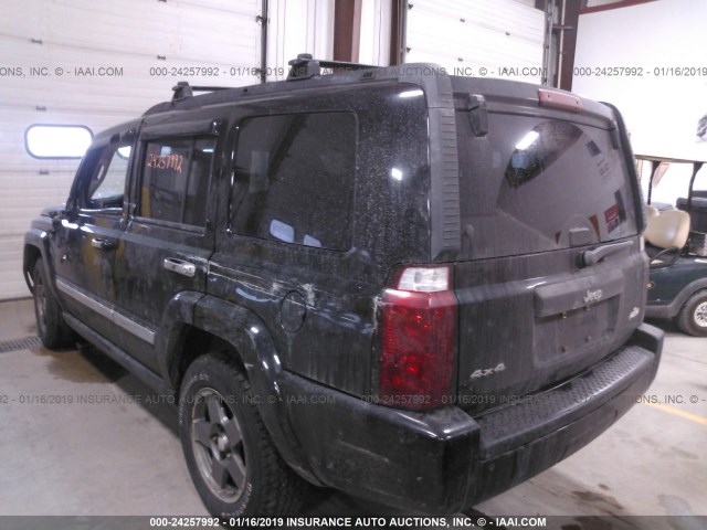 1J8HG48K97C528150 - 2007 JEEP COMMANDER BLACK photo 3