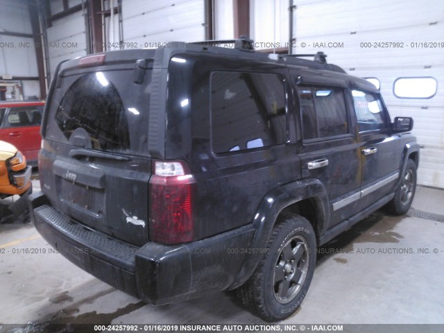 1J8HG48K97C528150 - 2007 JEEP COMMANDER BLACK photo 4
