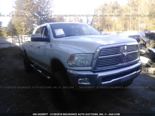 3C6UD5NL5CG262691 - 2012 DODGE RAM 2500 LARAMIE WHITE photo 1