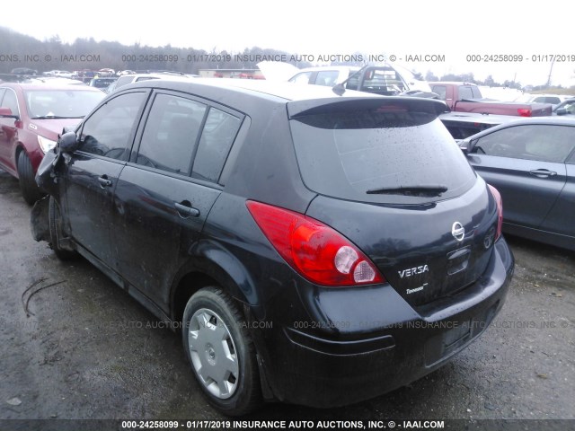 3N1BC13E59L380114 - 2009 NISSAN VERSA S/SL BLACK photo 3