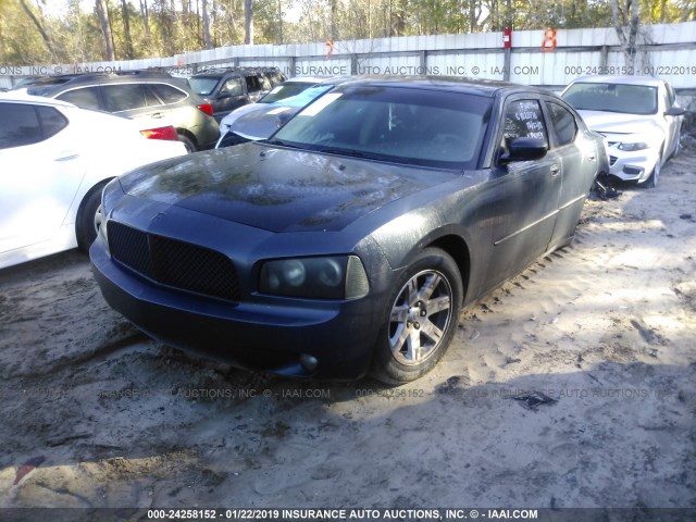 2B3KA43G97H842459 - 2007 DODGE CHARGER SE/SXT GRAY photo 2