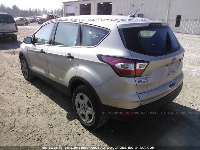 1FMCU0F7XHUC92536 - 2017 FORD ESCAPE S SILVER photo 3