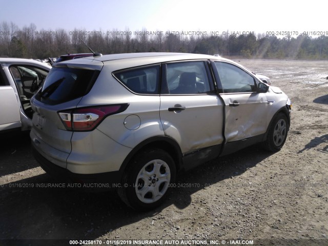 1FMCU0F7XHUC92536 - 2017 FORD ESCAPE S SILVER photo 4