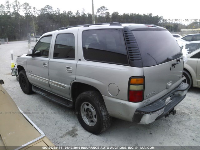 1GKEC13Z85J259144 - 2005 GMC YUKON TAN photo 3