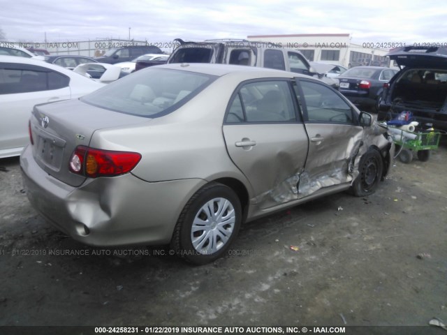 1NXBU40E59Z024618 - 2009 TOYOTA COROLLA S/LE/XLE GOLD photo 4