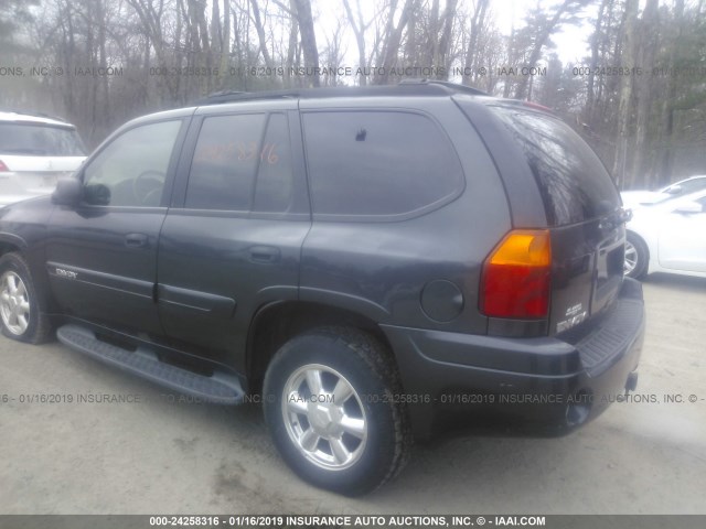 1GKDT13S532277848 - 2003 GMC ENVOY BLACK photo 3