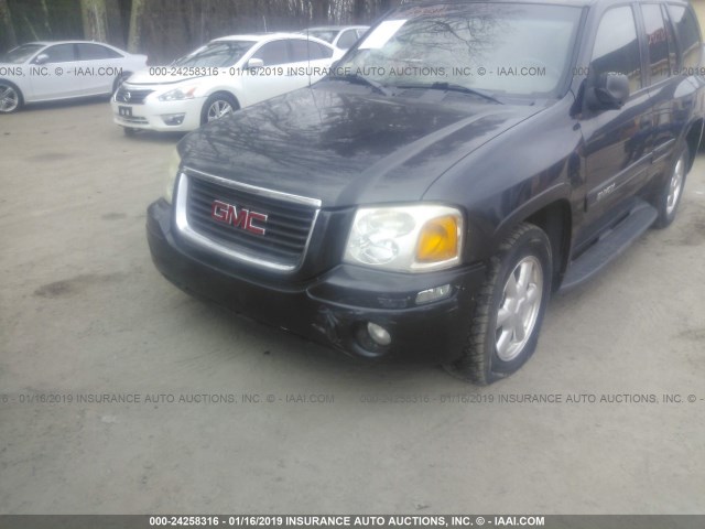 1GKDT13S532277848 - 2003 GMC ENVOY BLACK photo 6