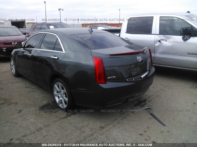 1G6AA5RA3E0176786 - 2014 CADILLAC ATS GRAY photo 3