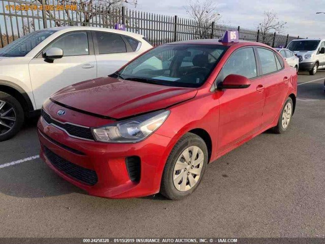 3KPA24AB2JE077614 - 2018 KIA RIO LX/S RED photo 16