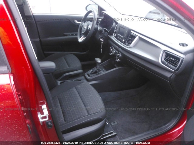 3KPA24AB2JE077614 - 2018 KIA RIO LX/S RED photo 5