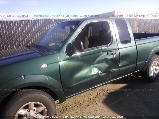 1N6DD26SX2C332231 - 2002 NISSAN FRONTIER KING CAB XE GREEN photo 6
