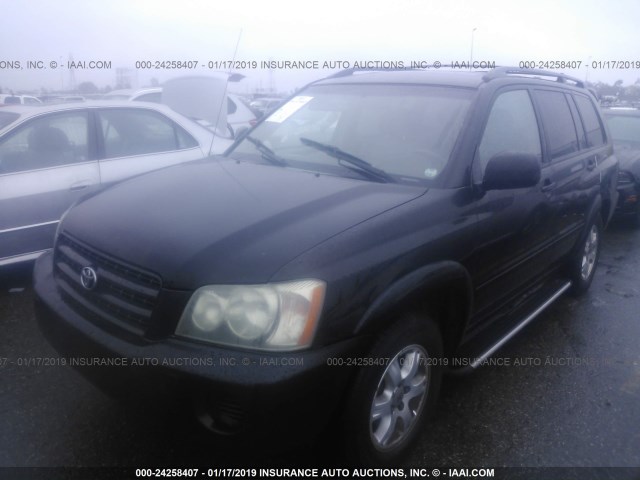 JTEGF21A720032510 - 2002 TOYOTA HIGHLANDER LIMITED BLACK photo 2