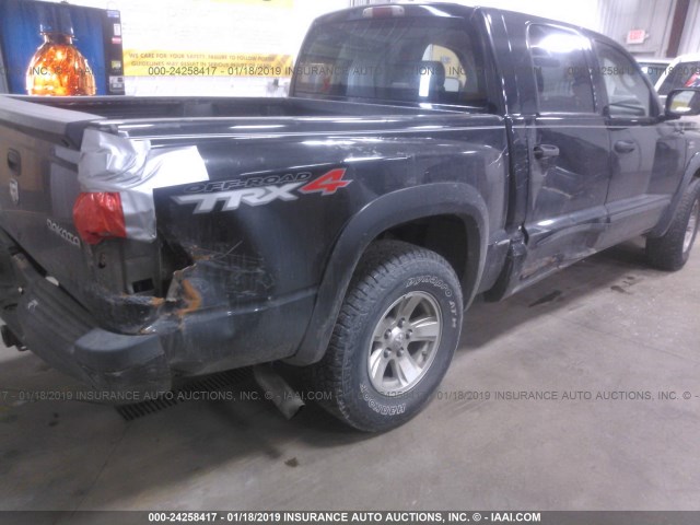 1D7HW78P69S810638 - 2009 DODGE DAKOTA TRX BLACK photo 6