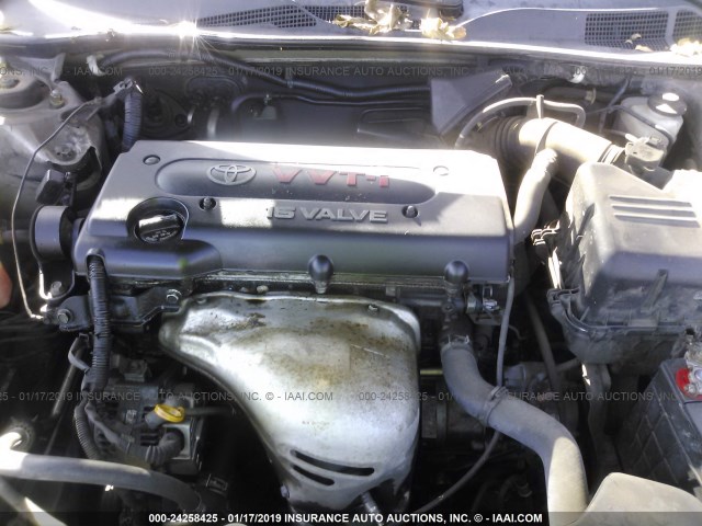 4T1BE32K63U745001 - 2003 TOYOTA CAMRY LE/XLE/SE SILVER photo 10