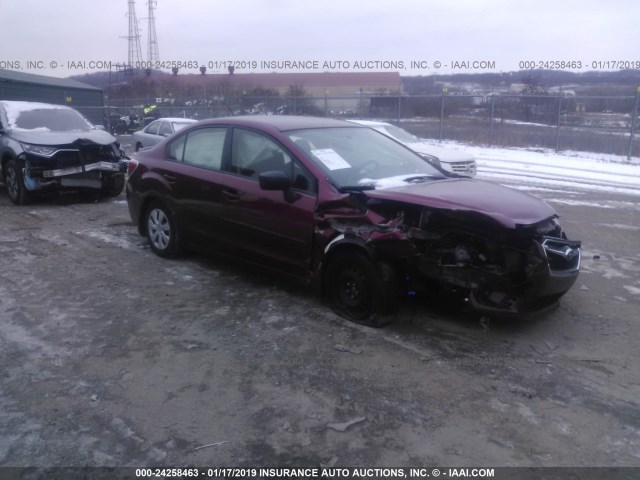 JF1GJAA60FH020365 - 2015 SUBARU IMPREZA RED photo 1