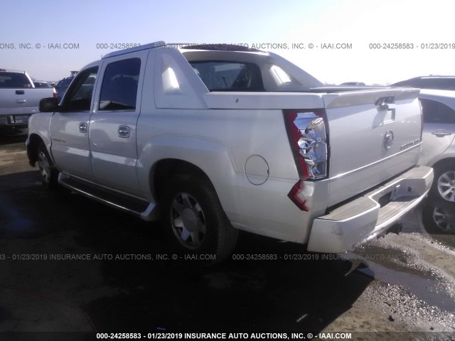 3GYEK63N32G344523 - 2002 CADILLAC ESCALADE EXT WHITE photo 3