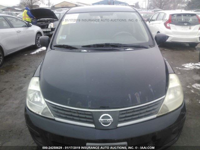 3N1BC13E69L447142 - 2009 NISSAN VERSA S/SL BLACK photo 6