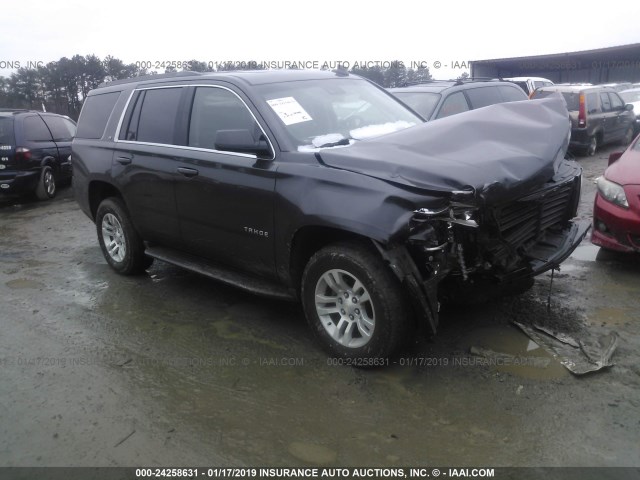 1GNSKBKC2JR206141 - 2018 CHEVROLET TAHOE K1500 LT GRAY photo 1