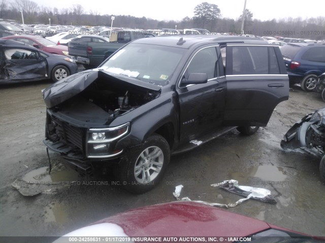 1GNSKBKC2JR206141 - 2018 CHEVROLET TAHOE K1500 LT GRAY photo 2