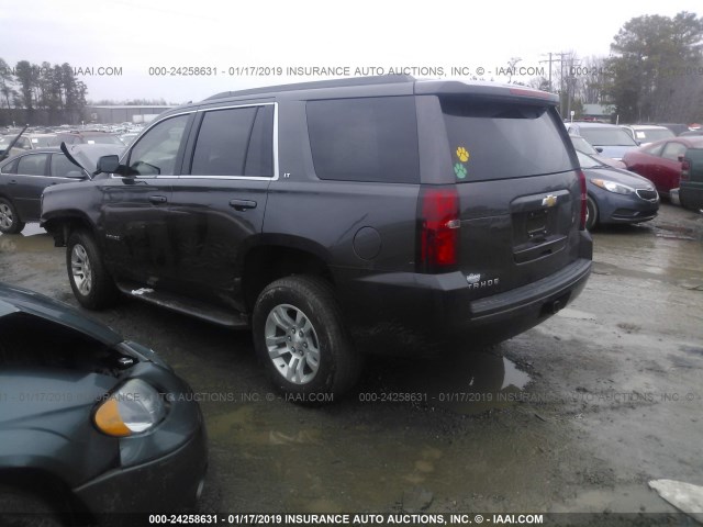 1GNSKBKC2JR206141 - 2018 CHEVROLET TAHOE K1500 LT GRAY photo 3