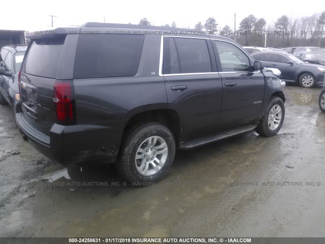 1GNSKBKC2JR206141 - 2018 CHEVROLET TAHOE K1500 LT GRAY photo 4