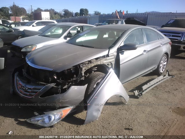 5NPEC4AC9BH230025 - 2011 HYUNDAI SONATA SE/LIMITED GRAY photo 2