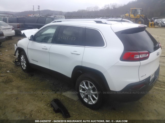 1C4PJMCB6EW315521 - 2014 JEEP CHEROKEE LATITUDE WHITE photo 3