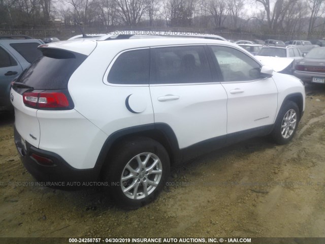 1C4PJMCB6EW315521 - 2014 JEEP CHEROKEE LATITUDE WHITE photo 4