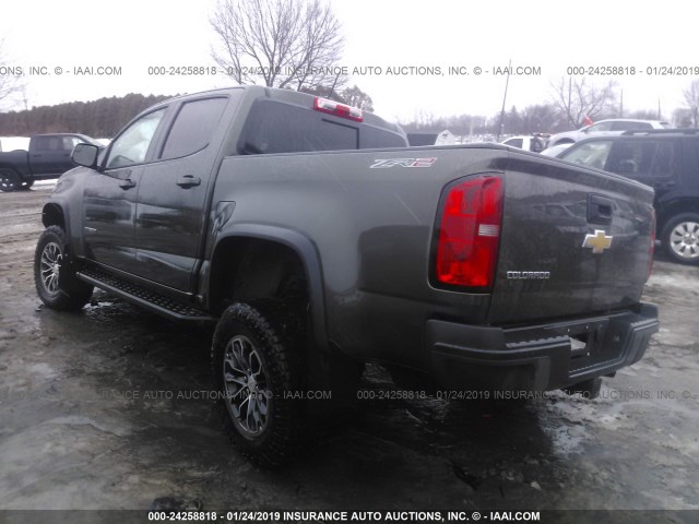 1GCPTEE12H1281440 - 2017 CHEVROLET COLORADO ZR2 GREEN photo 3