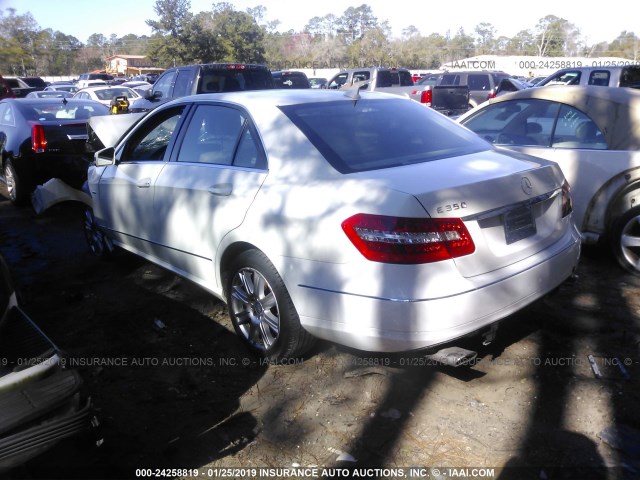 WDDHF5KB9CA592080 - 2012 MERCEDES-BENZ E 350 WHITE photo 3