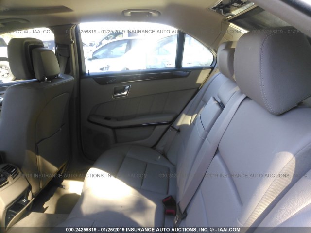 WDDHF5KB9CA592080 - 2012 MERCEDES-BENZ E 350 WHITE photo 8