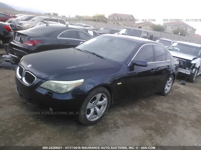 WBANA53525B859185 - 2005 BMW 525 I BLUE photo 2