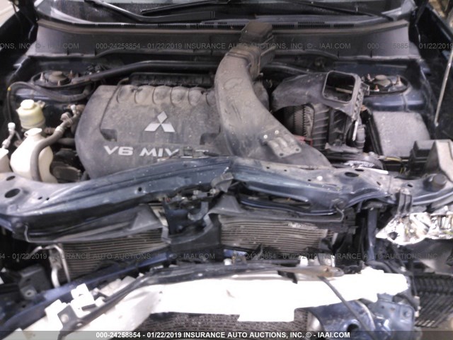 JA4MT41X07Z006747 - 2007 MITSUBISHI OUTLANDER XLS BLUE photo 10