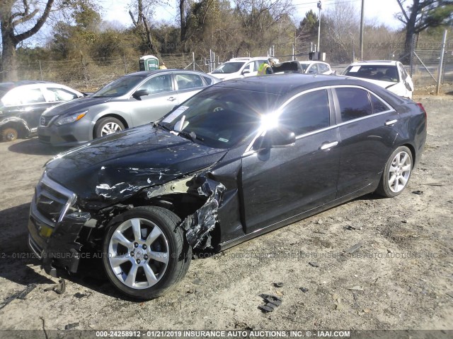 1G6AB5SA2D0142490 - 2013 CADILLAC ATS LUXURY BLACK photo 2