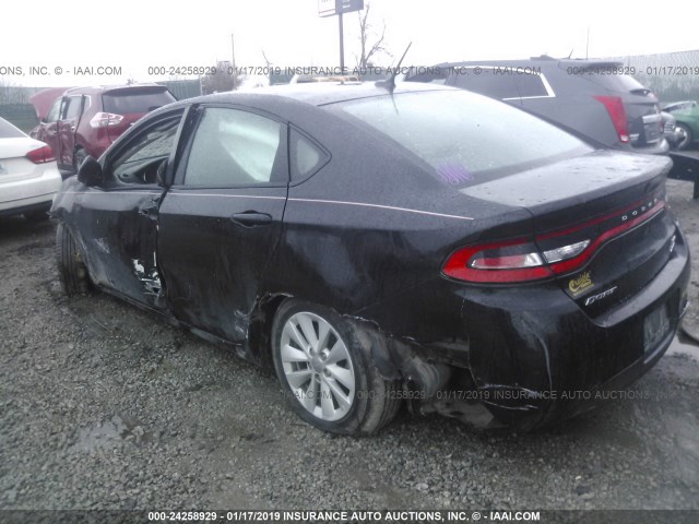 1C3CDFBB0ED903689 - 2014 DODGE DART SXT BLACK photo 3