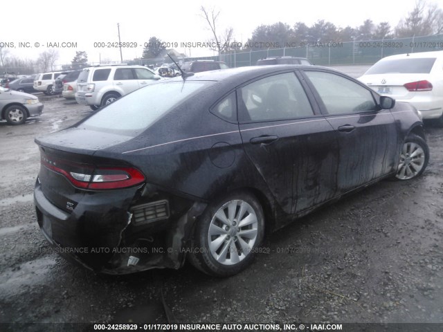 1C3CDFBB0ED903689 - 2014 DODGE DART SXT BLACK photo 4