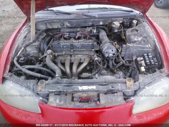 4A3AK34Y1VE011953 - 1997 MITSUBISHI ECLIPSE RS RED photo 10