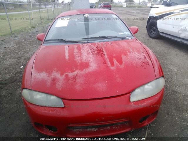 4A3AK34Y1VE011953 - 1997 MITSUBISHI ECLIPSE RS RED photo 6