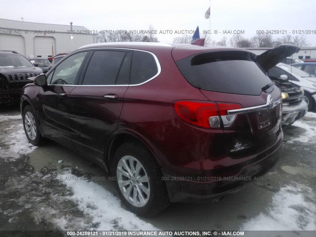 LRBFXDSA2HD099118 - 2017 BUICK ENVISION ESSENCE RED photo 3