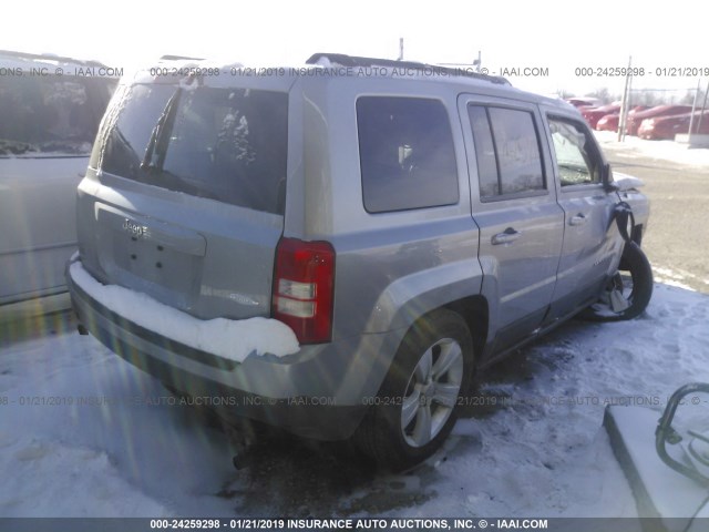 1C4NJPFB9FD297470 - 2015 JEEP PATRIOT LATITUDE SILVER photo 4