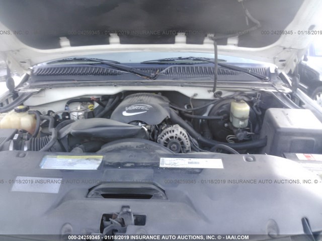 2GCEC19T211326355 - 2001 CHEVROLET SILVERADO C1500 WHITE photo 10